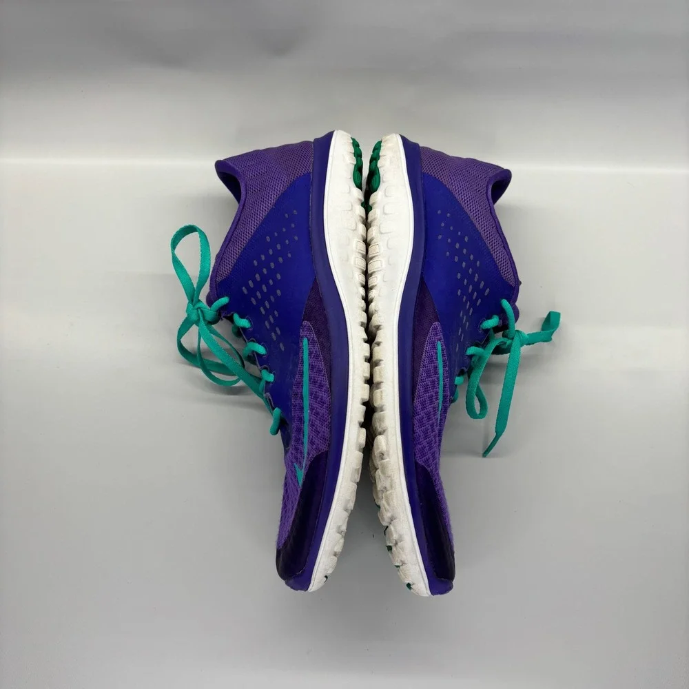 Nike‎ FS Lite Run 2 Womens 8.5 Purple Teal Running Shoes 684667-500